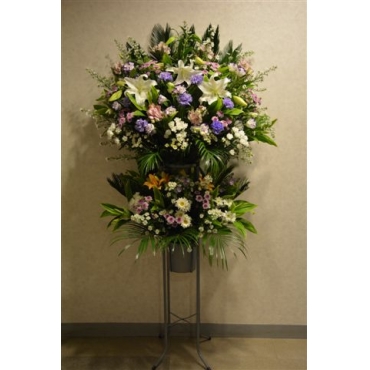 葬儀用生花 洋花で インターネット花キューピット フラワーギフト 手渡し