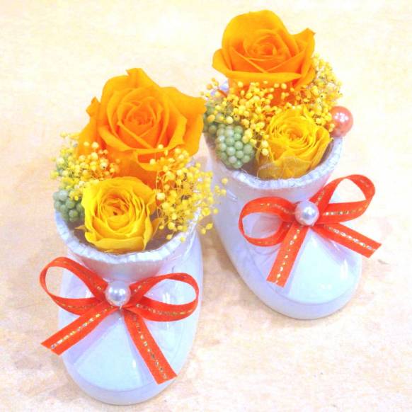 《Preserved Flower》Baby Shoes(Orange)一般カテゴリー